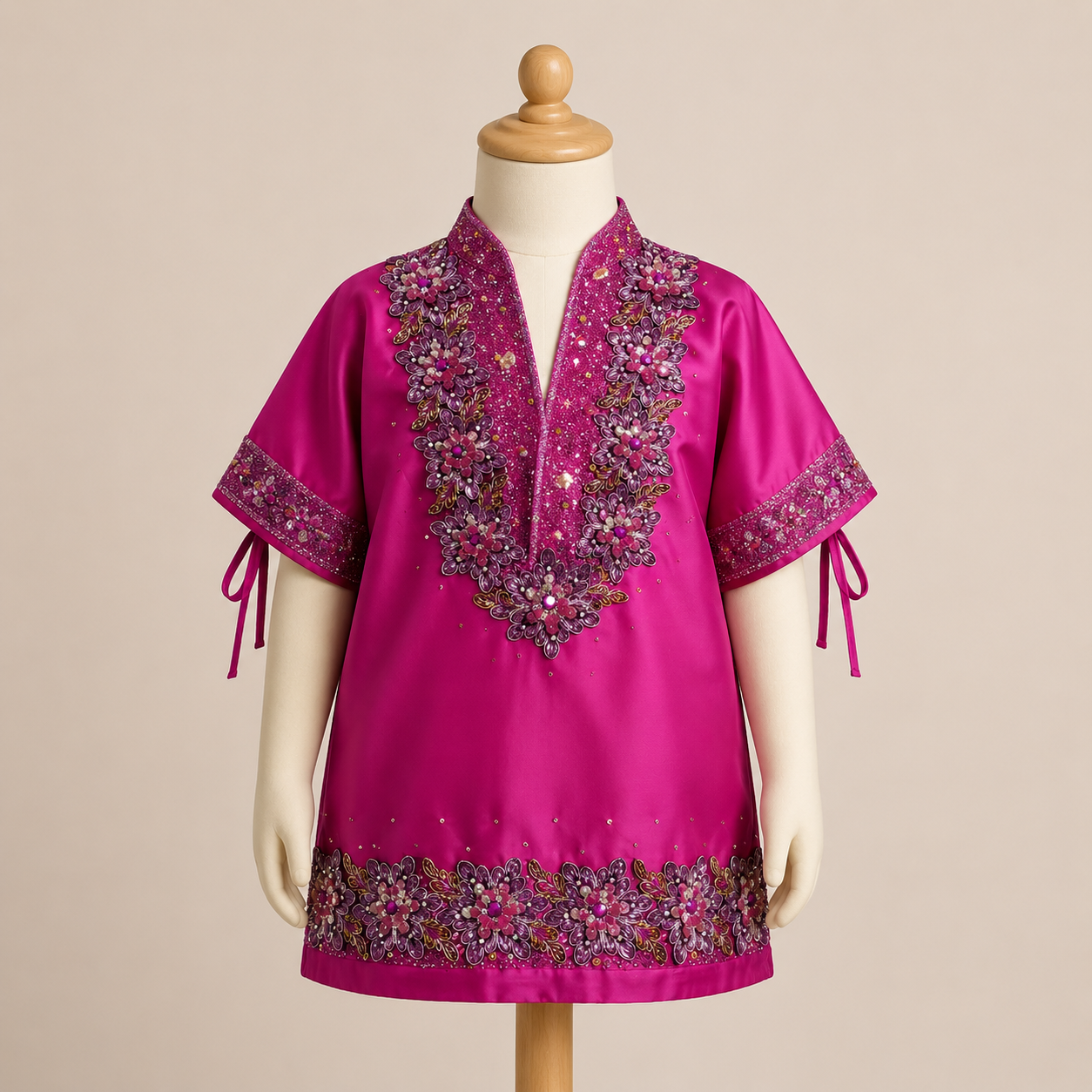 Baju Bodo Anak-anak warna Magenta